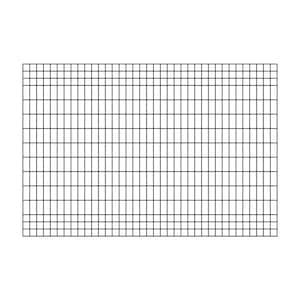 Deco Grid 4 ft. x 6 ft. Black Steel Fence Panel (5-Pack)