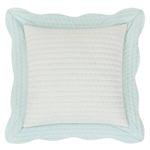 Ashford Cotton 20" Square Quilted Decorative Throw Pillow 20X20"