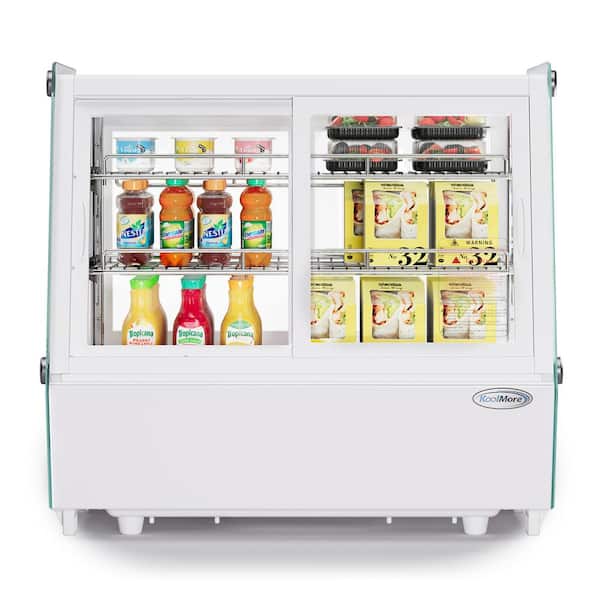 Koolmore 28 in. Self-Service Countertop Display Refrigerator, 9 cu. ft. in White
