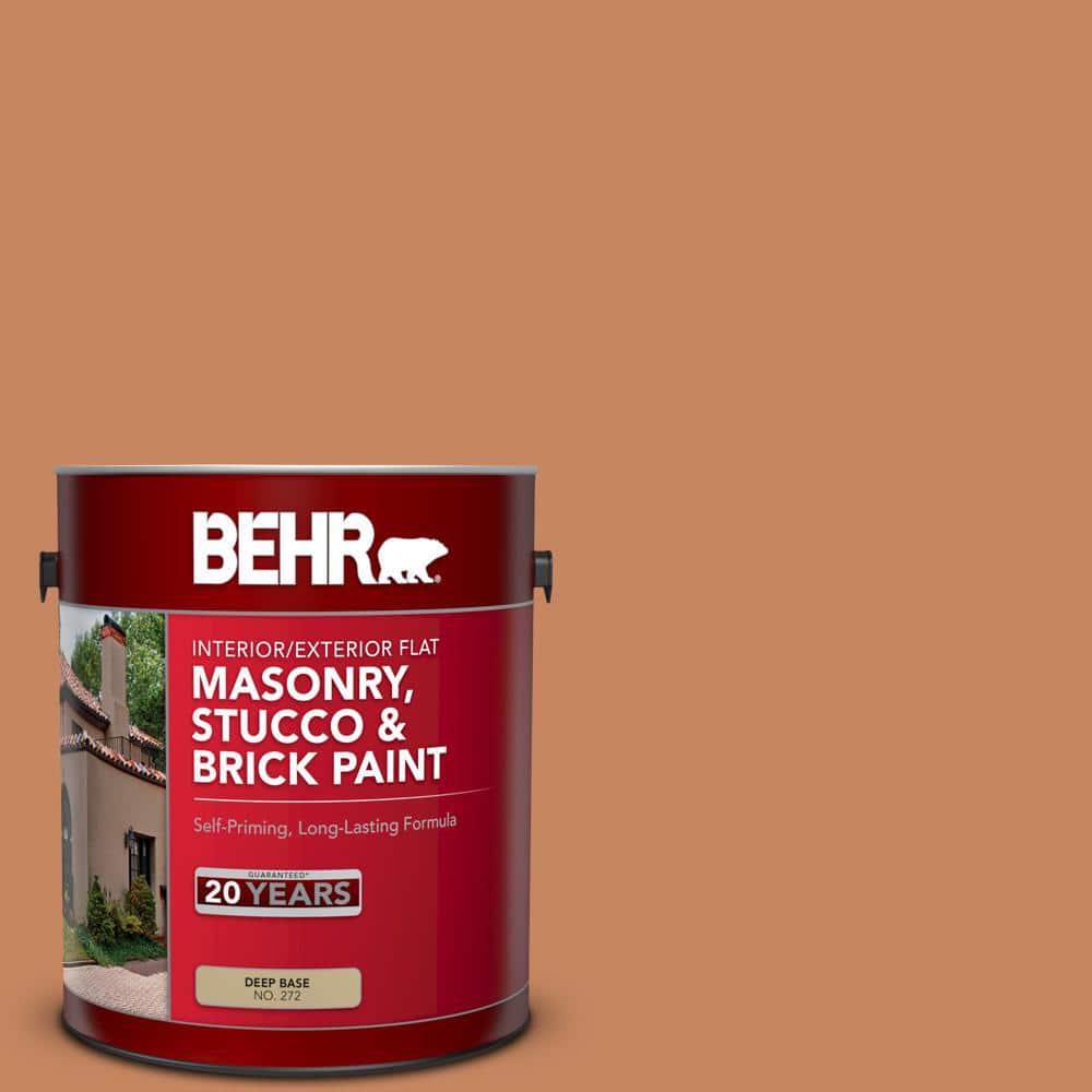 1 gal. #PFC-17 Rusty Orange Flat Interior/Exterior Masonry, Stucco and Bric