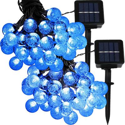 Blue String Lights Outdoor Lighting The Home Depot