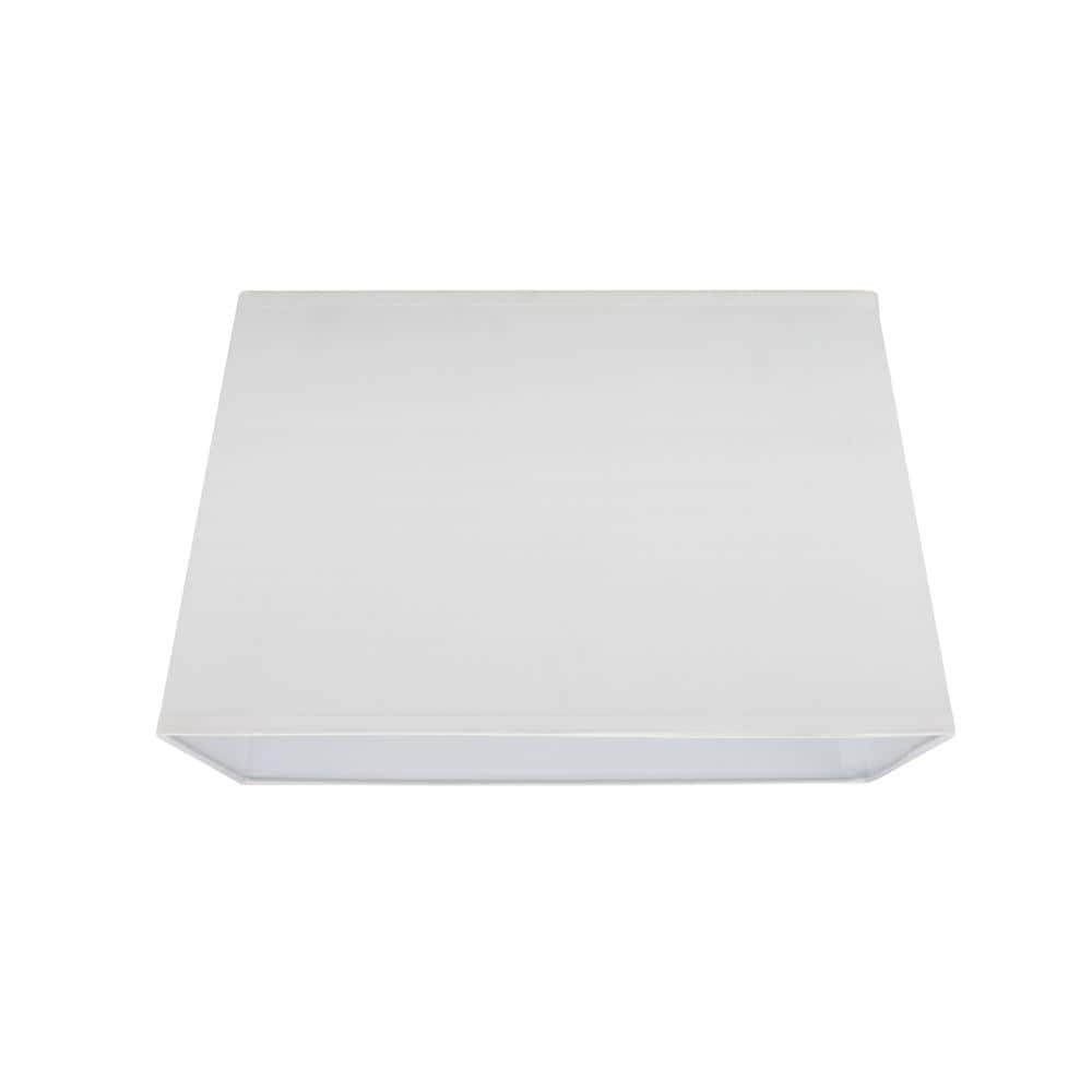 White Cotton Rectangular 16'' Lamp Shade