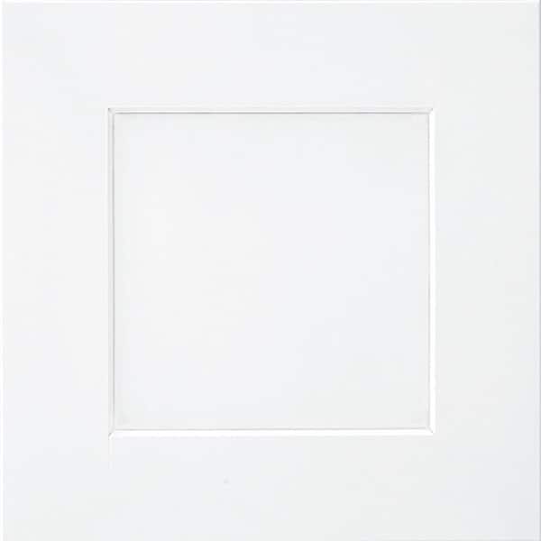 Unbranded Eden 14.5 in W x 0.75 in D x 14.5 in. H Maple White Cabinet Door Sample