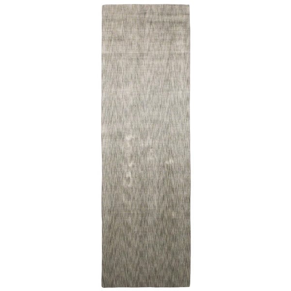 HomeRoots 2 x 8 Taupe, Gray Chevron Runner Rug