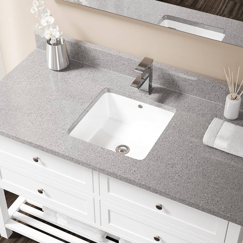 Reviews For Mr Direct Undermount Porcelain Bathroom Sink In White With Pop Up Drain In Chrome U1414 W Pud C The Home Depot