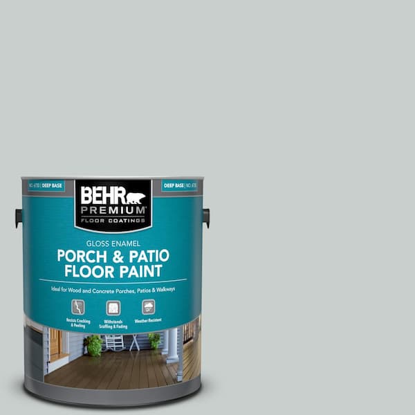 BEHR PREMIUM 1 gal. #PFC-61 Foggy Morn Gloss Enamel Interior/Exterior Porch and Patio Floor Paint