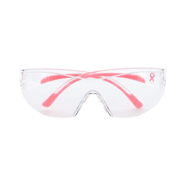 Eva Optical Safety Glasses, Scratch-Resistant, Pink Lens, Pink/Clear Frame Eva Optical Safety Glasses, Scratch-Resistant, Pink Lens, Pink/Clear Frame