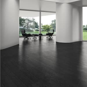 Mangrove Nero 8 in. x 36 in. 10mm Matte Porcelain Floor and Wall Tile (7-piece 14.63 sq. ft. / box)