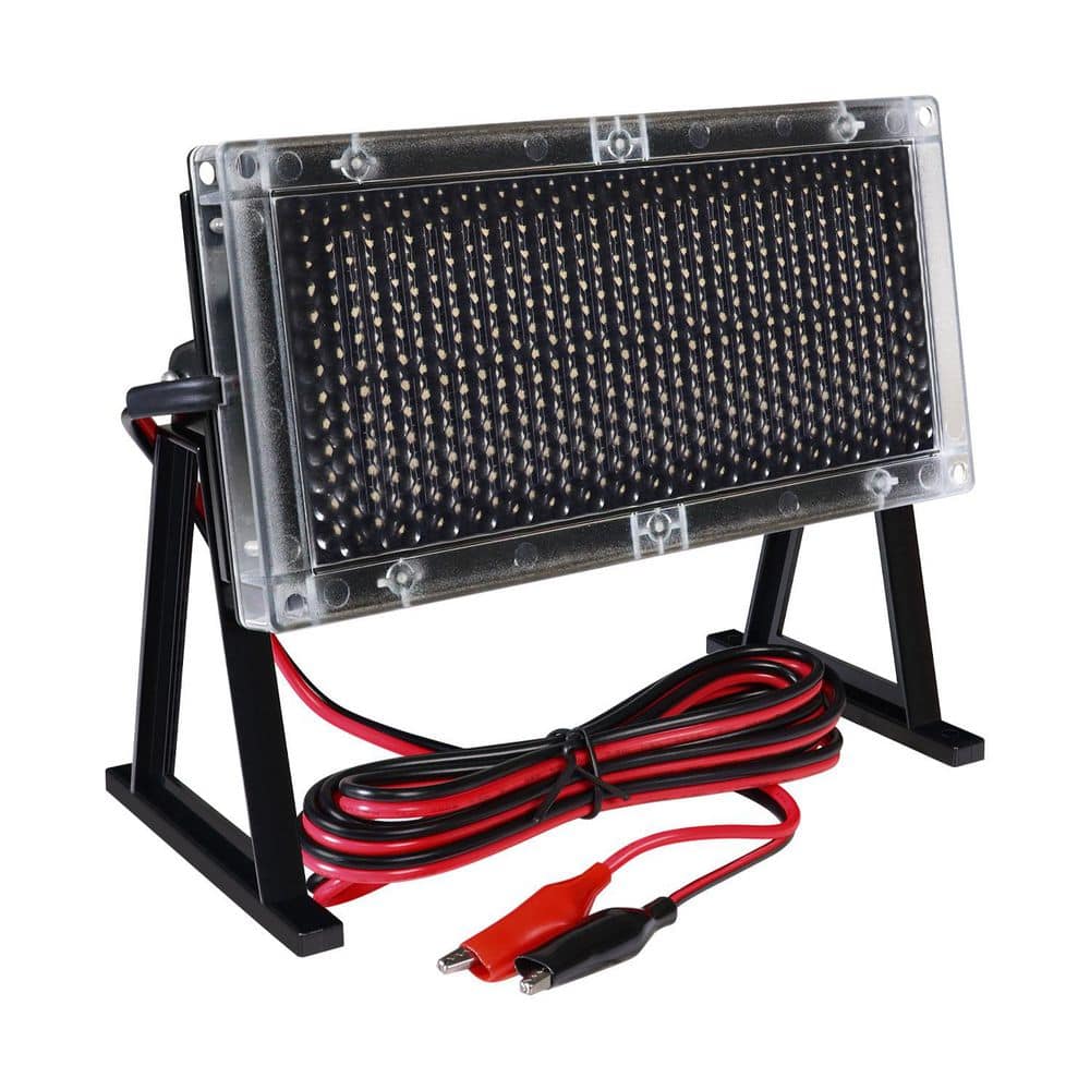 MIGHTY MAX BATTERY 6-Volt Solar Panel Charger with Alligator Clips
