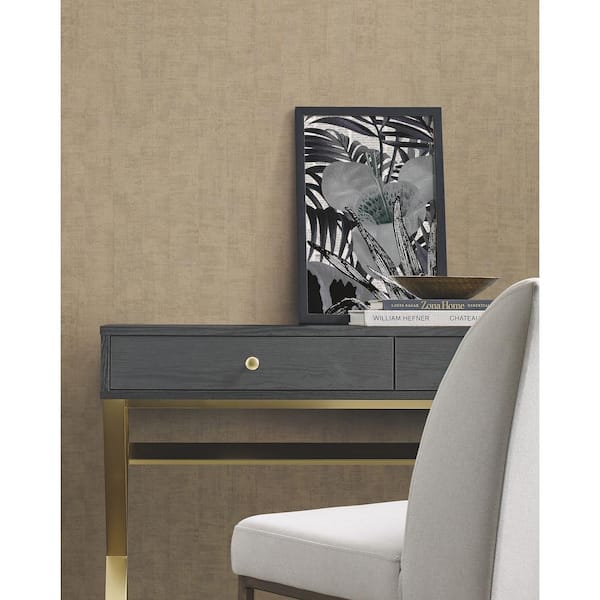 Herringbone Tweed Charcoal Black Woven Wallpaper Sample