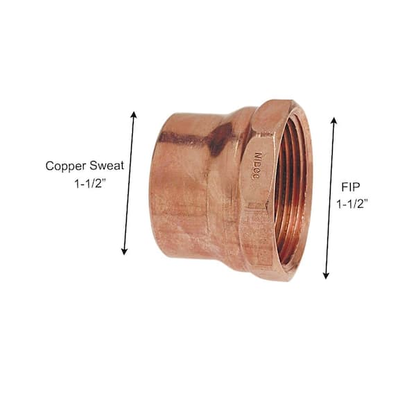 Everbilt 1/2 in. Copper Pressure Cup X MPT Adapter Fitting Pro