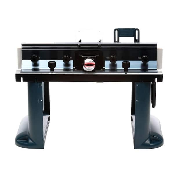 Bosch 27 in. x 18 in. Aluminum Top Benchtop Router Table with 2-1/2 in.  Vacuum Hose Port RA1181 - The Home Depot