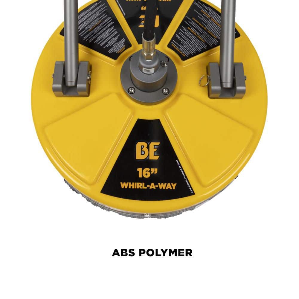 Yellow 16" Surface Cleaner with Ergonomic Handles