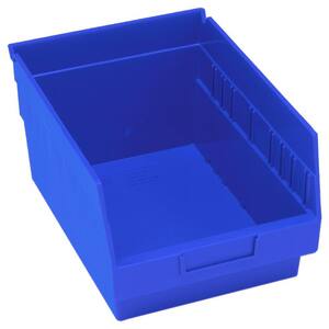 Store-More 10-Qt. Storage Tote 6 in. Shelf in Blue (20-Pack)