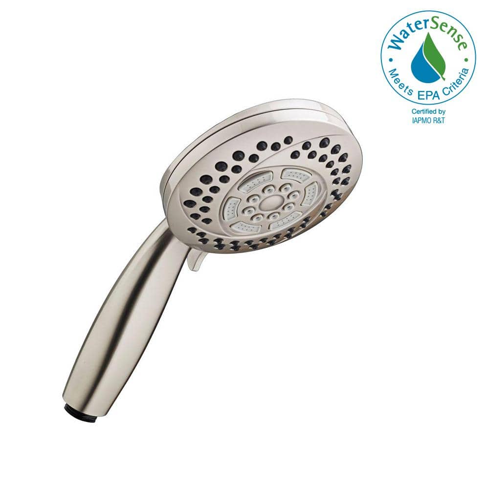 HydroFocus Satin Nickel Multi-Function Handheld Shower Head