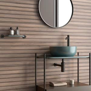 Brookline Ribbon Roble Brown 23.62 in. x 47.24 in. Matte Porcelain Floor and Wall Tile (15.49 sq. ft./Case)