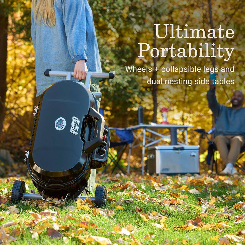 Coleman Green Portable Propane Gas Grill with Stand