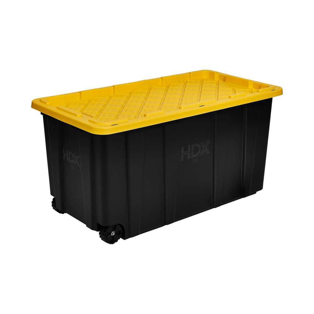 Reviews for HDX 77 Gal. Tough Storage Tote with Wheels in