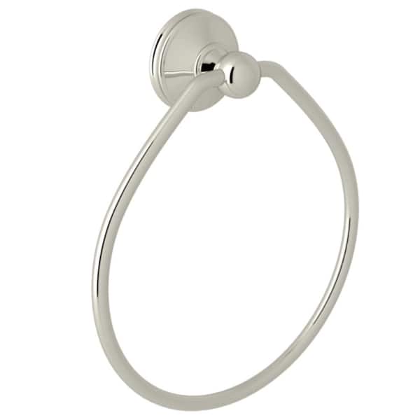Georgian Era 7 in. Towel Ring In Polished Nickel