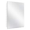 Glacier Bay 19-5/8 in. x 26 in. Rectangular Recessed or Surface Mount Beveled Frameless Medicine Cabinet with Mirror, White