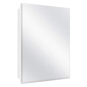 19-5/8 in. x 26 in. Rectangular Recessed or Surface Mount Beveled Frameless Medicine Cabinet with Mirror