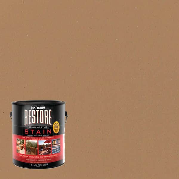 Rust-Oleum Restore 1 gal. Solid Acrylic Water Based Dune Exterior Stain