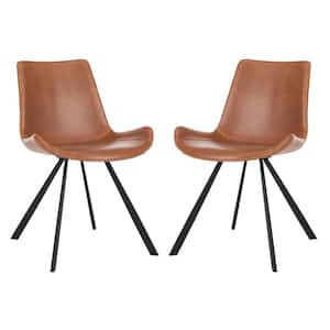 Terra Cognac/Black Upholstered Side Chair