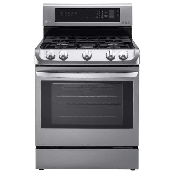 LG 6.3 cu. ft. Gas Range with ProBake Convection Oven in Stainless Steel