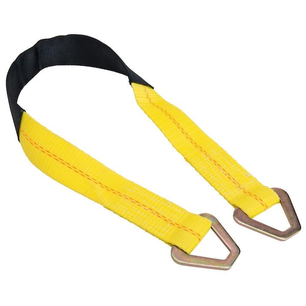 Keeper 2 in. x 36 in. x 3,333 lbs. Keeper Axle Strap with D-Ring and Protective Sleeve Rope