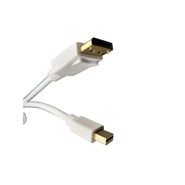 Mini DisplayPort To DisplayPort Cable By KABLENATION – 32 AWG, Thunderbolt Compatible, 1080p – Choose Length (3ft To 15ft)
