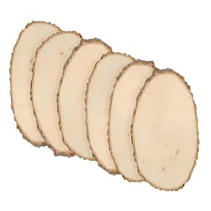 1 in. x 11 in. x 11 in. Basswood Large Round Live Edge Project Panel (6-pack)