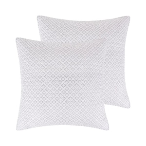 Wexford Grey Quilted Cotton Euro Sham (Set of 2)