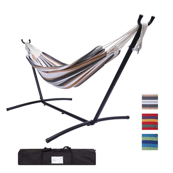 cenadinz 9.3 ft. Classic Cotton Hammock with Stand for 2-Person