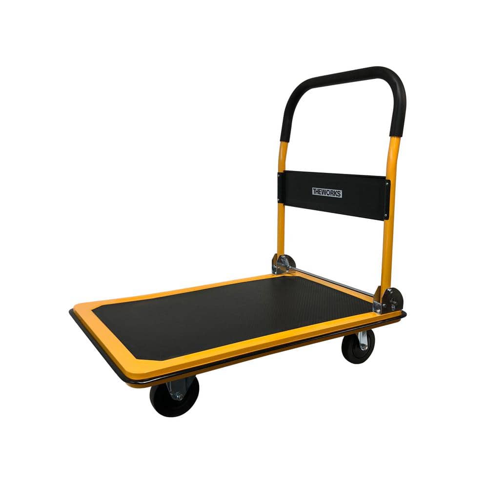 Details about   Lonabr 330/660 lbs Folding Platform Cart Dolly Push Hand Truck Moving Warehouse 