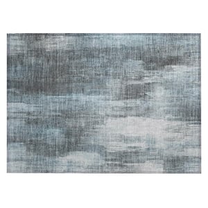 Chantille ACN567 Teal 1 ft. 8 in. x 2 ft. 6 in. Machine Washable Indoor/Outdoor Geometric Area Rug