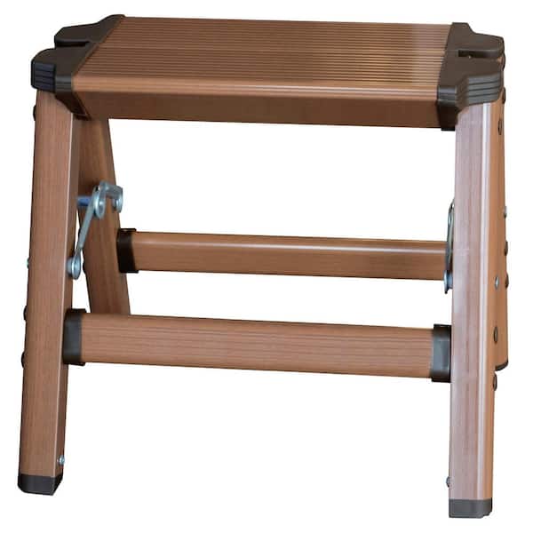 AmeriHome 1-Step Aluminum Step Stool with 225 lbs. Load Capacity Type II Duty Rating