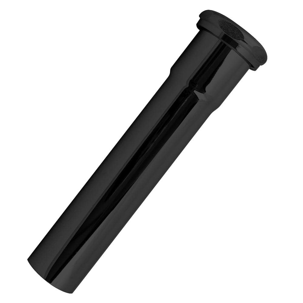 Westbrass 1-1/2 in. OD x 8 in. Slip Joint Extension Tub in Matte Black