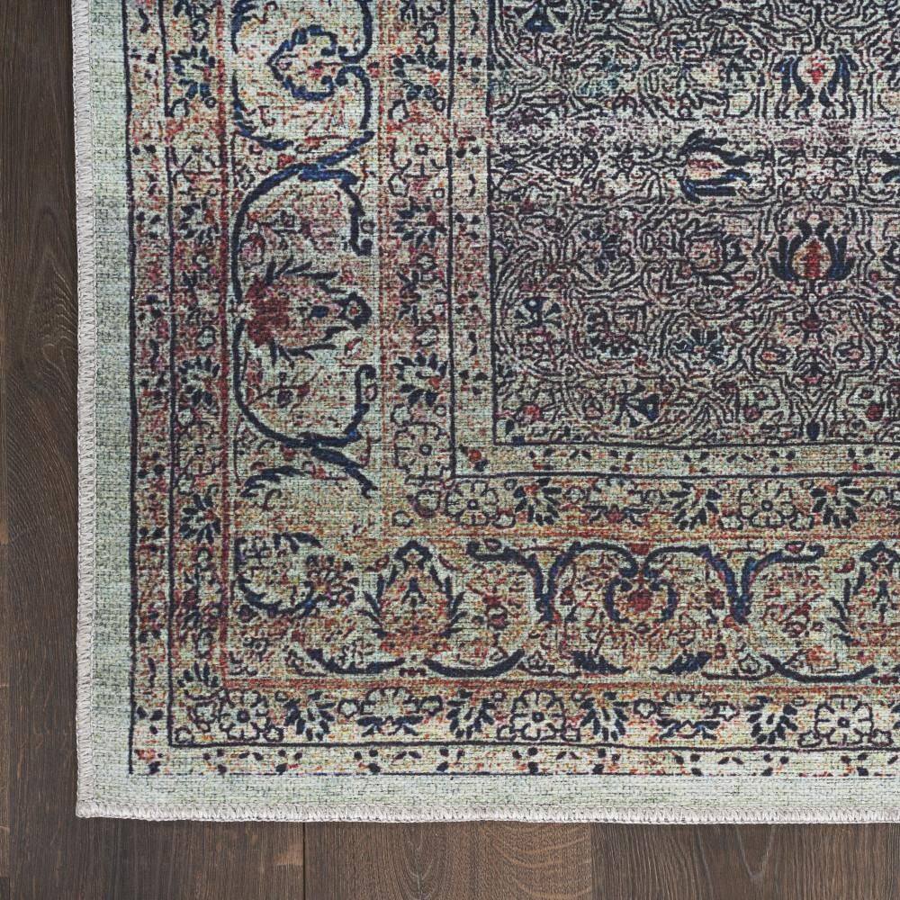Emerald Elegance Flatwoven 4' x 6' Synthetic Easy-Care Rug