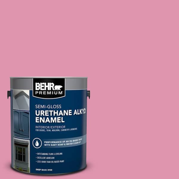 1 gal. #P130-4 It's a Girl Urethane Alkyd Semi-Gloss Enamel Interior/Exterior Paint