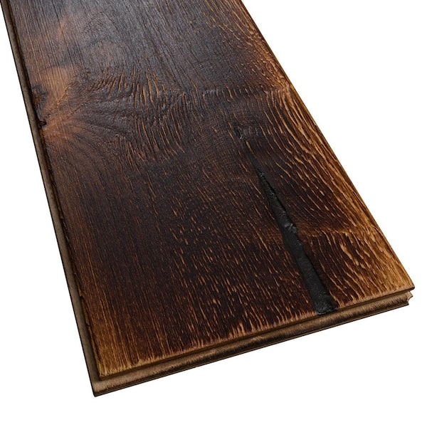 Milan Maple 9/16 in. T x 7.5 in. W Wire Brushed Engineered Hardwood Flooring (31.1 sqft/case)