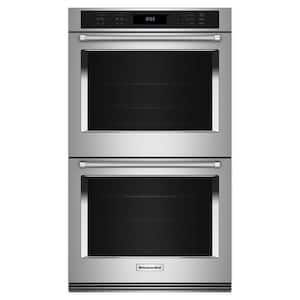 27 in. Double Electric Wall Oven with Convection Self-Cleaning in Stainless Steel