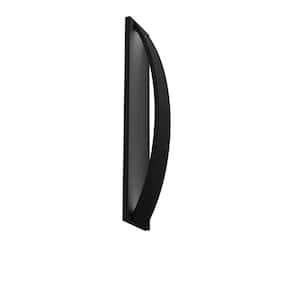 Black Outdoor Hardwired Integrated LED Wall Sconce, Bright White 3000K