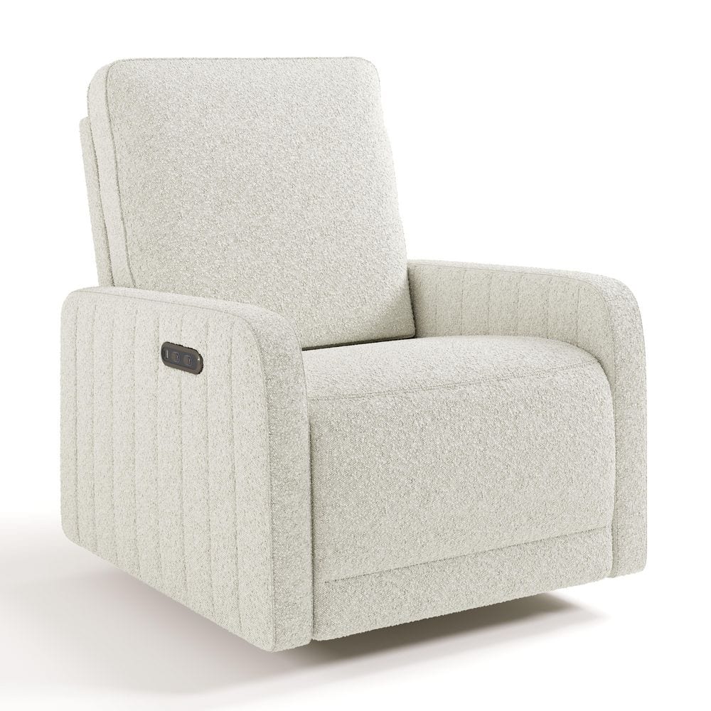 Storkcraft Kyoto Ivory Boucle Deluxe Extra-Wide Nursery Power