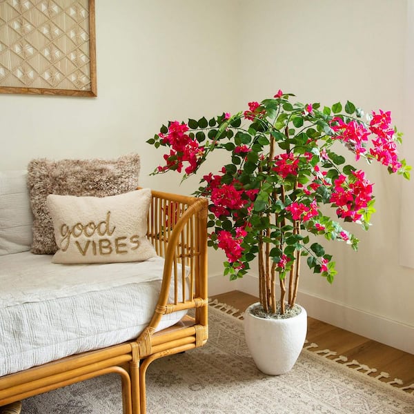 Nearly Natural 4ft. Artificial Deluxe Bougainvillea Tree T5050