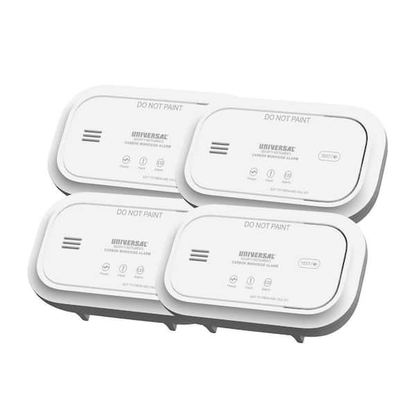 4-Pack AA Battery Powered Carbon Monoxide Detector