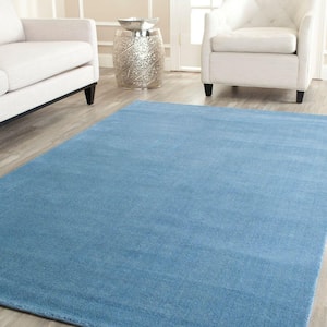 Himalaya Blue 6 ft. x 9 ft. Gradient Solid Area Rug