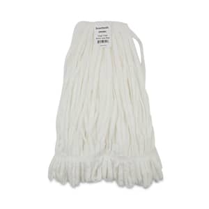 Looped Enviro Clean With Tailband String Mop Mop Head, Large, White, (12-Carton)