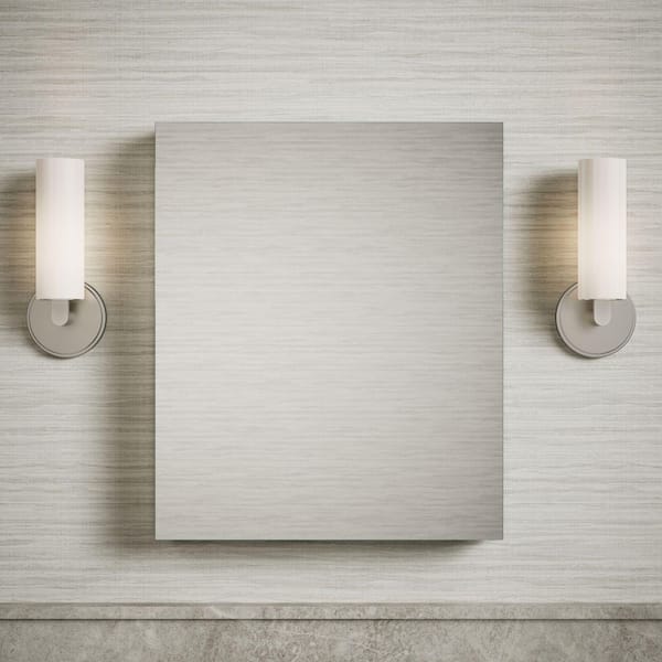 Maxstow 20 in. W x 24 in. H Rectangular Surface Mount Medicine Cabinet with Mirror and Enhanced Storage