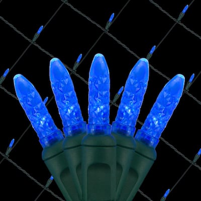 48 in. x 72 in. 100-Light M5 LED Blue Net Light Set