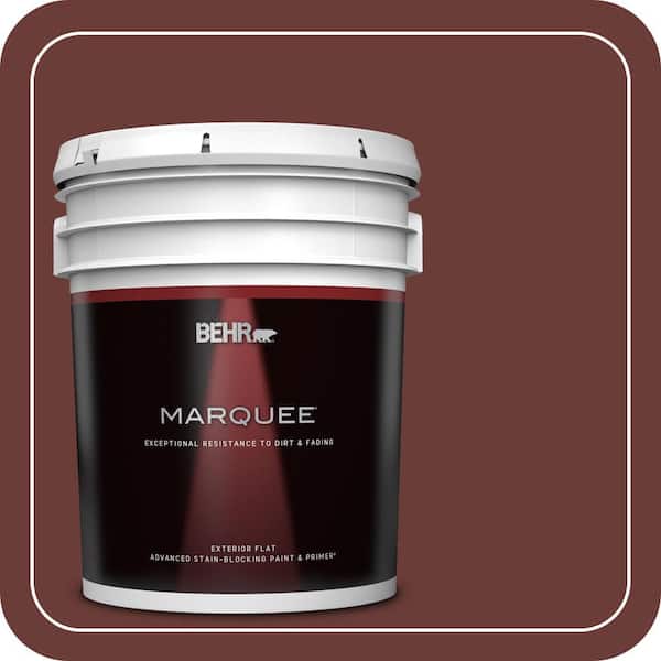 BEHR MARQUEE 5 gal. #BXC-69 Cimarron Flat Exterior Paint & Primer